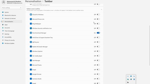 How To Add More Windows 11 Icons To The Taskbar Overflow Part 4 смотреть онлайн