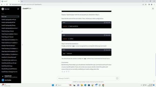 pip installed but command not found mac смотреть онлайн