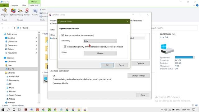 How to Change Optimize Drives Schedule Settings in Windows 10 смотреть онлайн