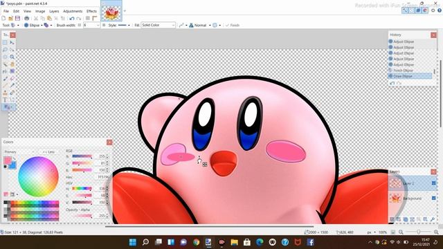 Drawing Kirby on Paint.net смотреть онлайн