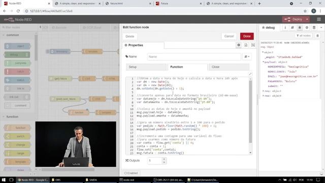 Dados variáveis e formulários eletrônicos de graça com Node-RED смотреть онлайн