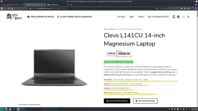 Star Lite Mk III 11" Linux Laptop Pre-order смотреть онлайн