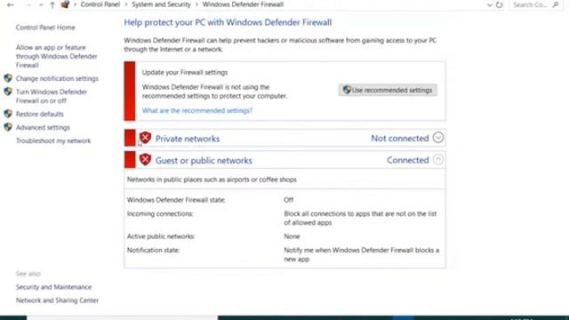 How Windows Defender Firewell ON or OF ? смотреть онлайн