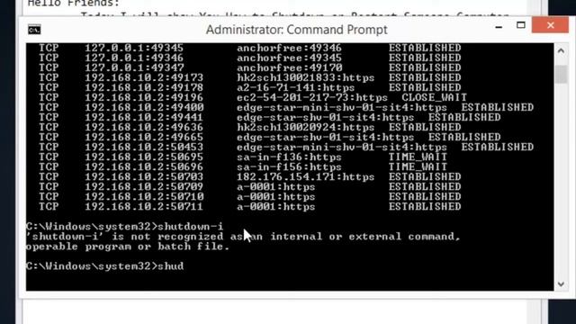 how to remote shutdown using cmd смотреть онлайн