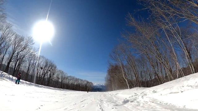 [4K30P.Front] 2021.02.14 Takatsue ski resort, course 13, high and ground camera angles смотреть онлайн