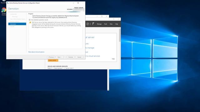 Demote an Additional Domain Controller in Windows Server 2019 смотреть онлайн