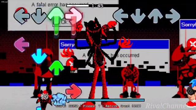 Friday Night Funkin Sonic Exe 3.0 Leak Fatal Error Fatality Android смотреть онлайн