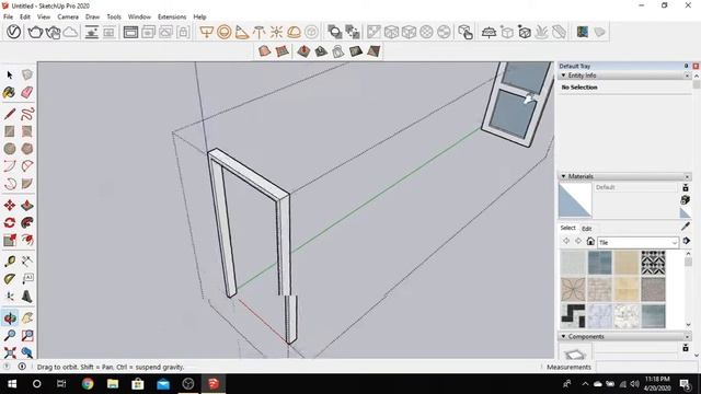 Sketchup - Doors and windows - Tutorial - Pashto смотреть онлайн
