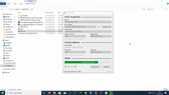 Membuat format MBR dan GPT untuk windows 10 64bite dan 32 bite dengan Rufus смотреть онлайн