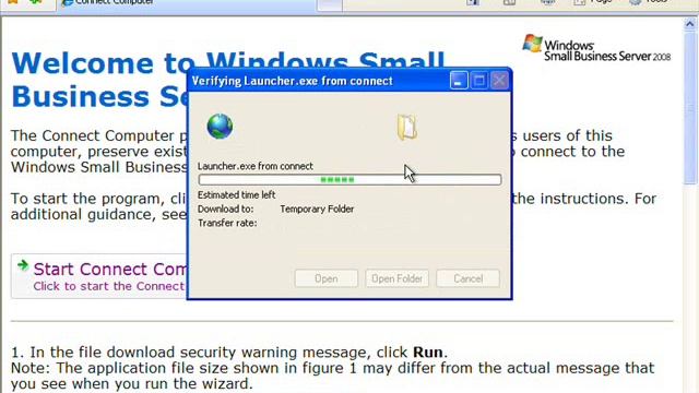 Connecting a workstation to SBS 2008 смотреть онлайн