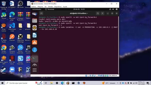iptables - Creación de reglas (prerouting y postrouting) смотреть онлайн