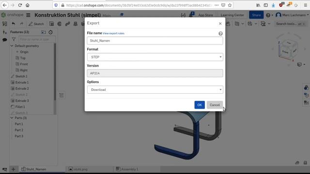Onshape: STEP Export смотреть онлайн