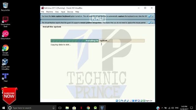Latest Kali Linux 2017.3 Installation + Guest Addons | TechnicPrince смотреть онлайн