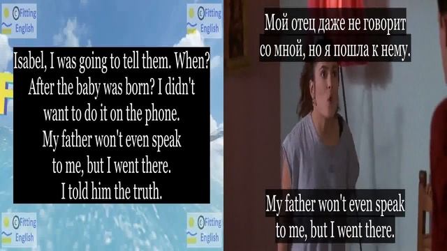 Lesson162 Study English through film FOOLS RUSH IN on 8chnl RU Fitting English смотреть онлайн