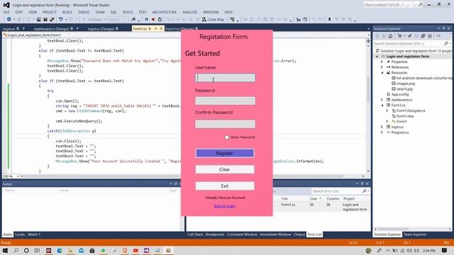 Login And Signup Page Using || C# || Windows Form Application And Local Database. смотреть онлайн