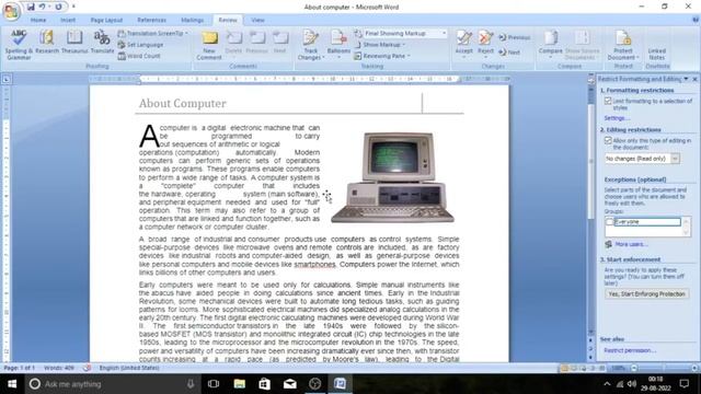 How to Password Protect Word Document in Bengali | Microsoft office Word 2007 смотреть онлайн