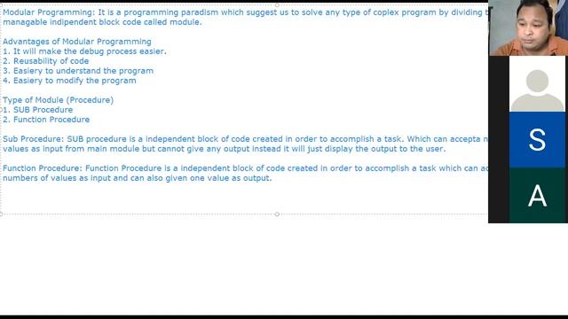 Class 10 Day-1 Modular Programming смотреть онлайн