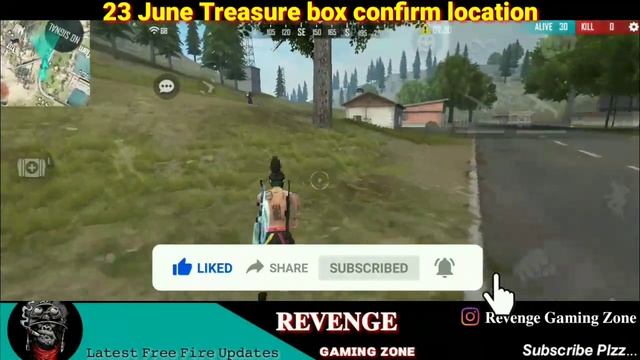23 June Fix Location / Today Treasure Box Confirm Location in free fire / kaha hai bhai... 😒 смотреть онлайн
