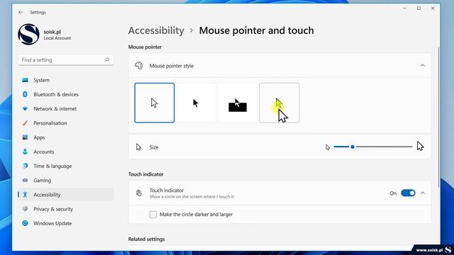 Windows 11: How To change Mouse Pointer/Cursor color смотреть онлайн