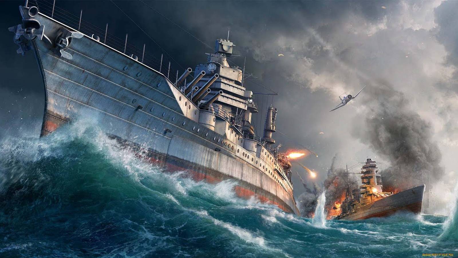 СХВАТКА С ЛИНКОРОМ В МИРЕ КОРАБЛЕЙ_THE BATTLE WITH THE BATTLESHIP_WORLD OF WARSHIPS