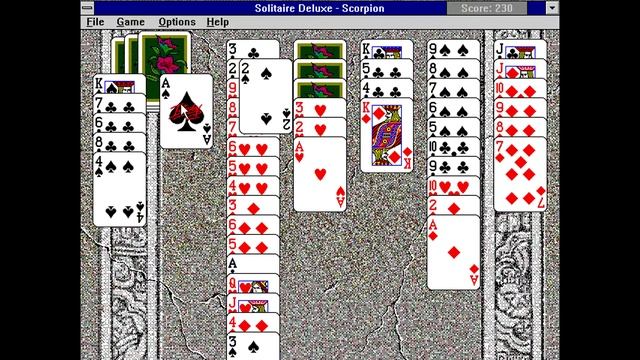 Solitaire Deluxe - Scorpion [Windows 3.11 Longplay] (1995) Interplay смотреть онлайн