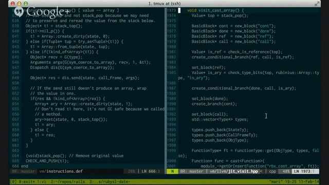 Rubinius JIT debugging смотреть онлайн