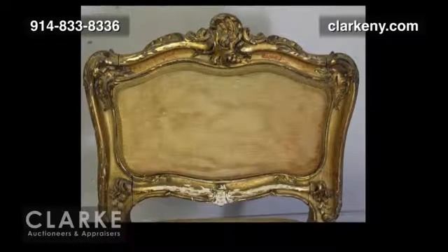 Antique Furniture | 19th C. Louis XV Style Giltwood Window Bench. | From a Briarcliff Manor NY Home смотреть онлайн