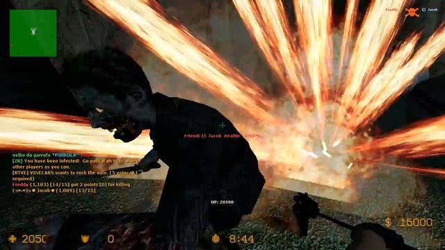 Counter Strike Source - Zombie Escape mod online gameplay on Volcano Escape map смотреть онлайн