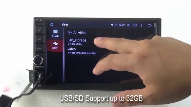 Universal 7 Inch 1024*600 Quad Core Android 4.4 Car Stereo GPS смотреть онлайн