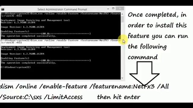 Install .Net framework 3.5 or lower in windows 8 or 8.1 manually смотреть онлайн