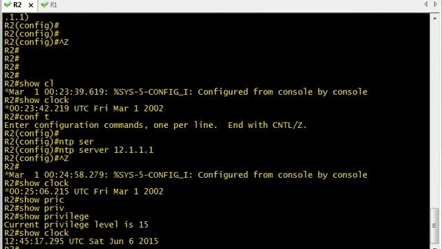 Cisco Privilege level AND NTP in HINDI смотреть онлайн