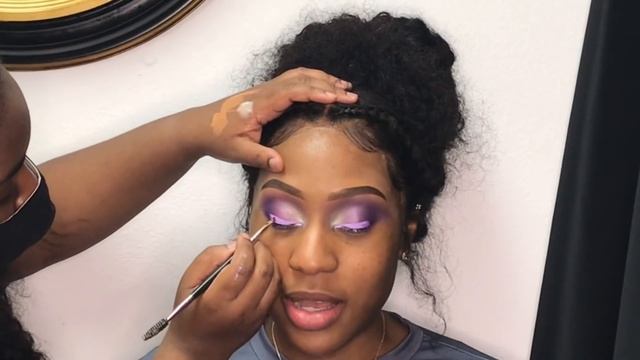 Lilac Client Transformation | WOC Makeup смотреть онлайн