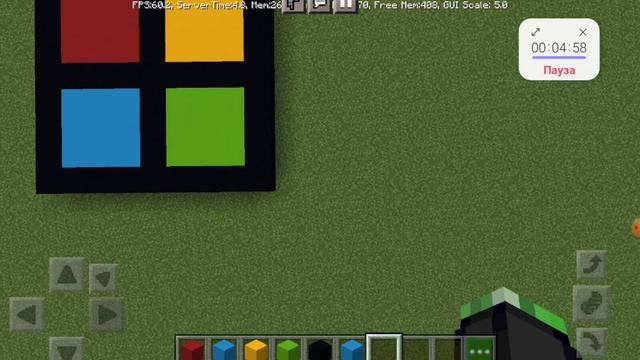 Строем Windows в Minecraft за 10 сек. За 1 мин. и за 5 мин. Я и Minecraft #1 смотреть онлайн