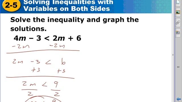 Algebra I: 2.5 Solving Inequalities Both Sides смотреть онлайн