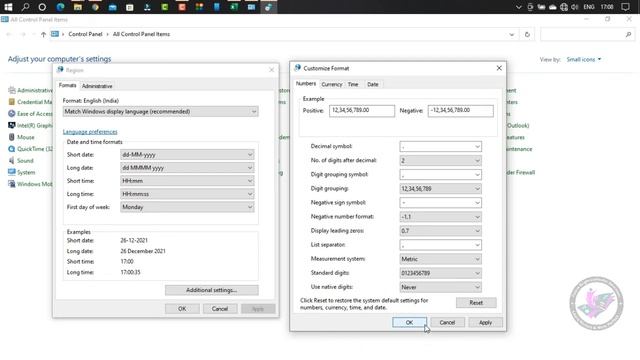 016 Excel General Setting for Formats (from Windows Control Panel) смотреть онлайн