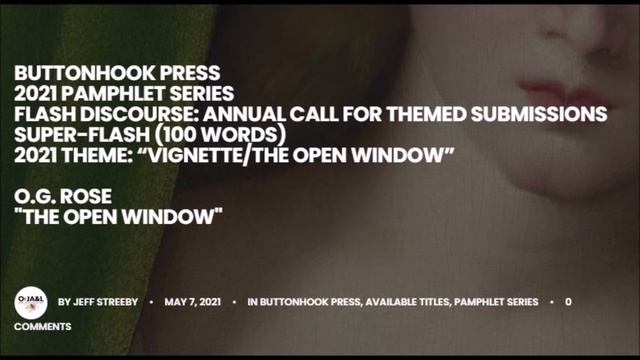 "The Open Window" by O.G. Rose (Five Flash Stories Featured at OPEN: Journal of Arts and Letters) смотреть онлайн