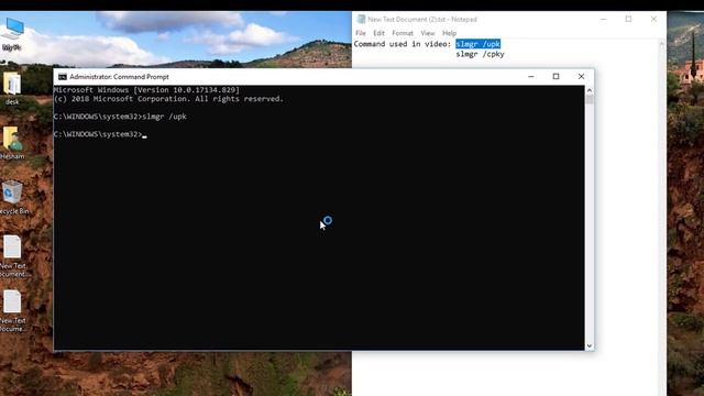 How To Deactivate Windows 10 By Removing Product Key | Command prompt only смотреть онлайн