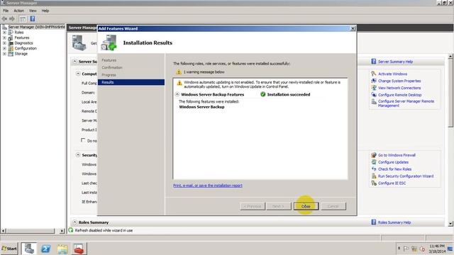 Install Window server 2008 R2 backup смотреть онлайн