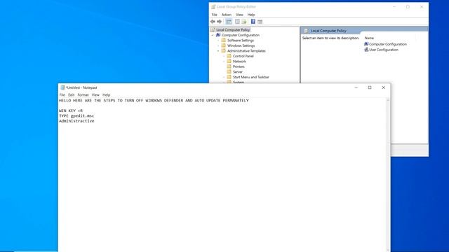 windows 10 permanently disable windows defender and auto update смотреть онлайн