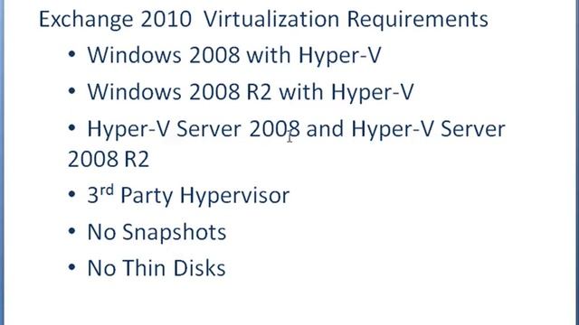 Exchange 2010 Requirements CBT смотреть онлайн