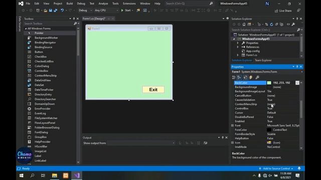 how to make exit button in visual studio windows form | hide cancel minimize & maximize button смотреть онлайн