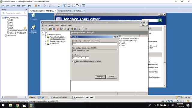Cài Đặt dịch vụ DNS và Web Sever trên windows sever 2003 смотреть онлайн