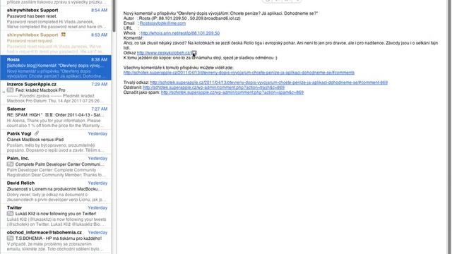 QuickLook v Mail.app [Mac OS X 10.7] смотреть онлайн