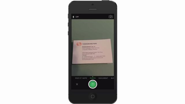 Scan Business Cards To Evernote And Add To iPhone Contacts смотреть онлайн