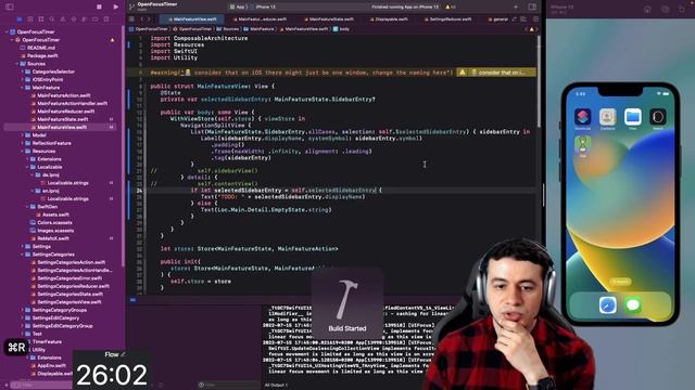 [iOS Dev] Open Focus Timer, pt. 29 | SwiftUI App Development смотреть онлайн