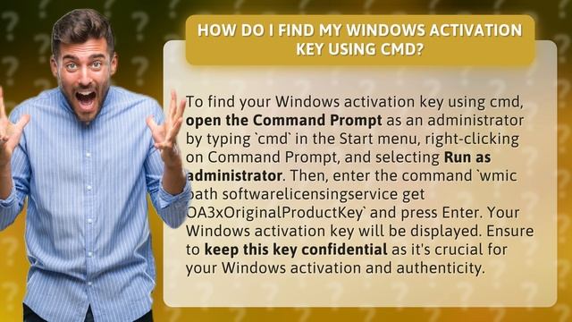 How do I find my Windows activation key using cmd? смотреть онлайн