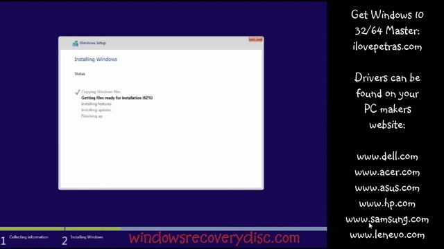 Windows 10 32bit and 64bit Complete Installation Guide with Hardware Drivers1 смотреть онлайн