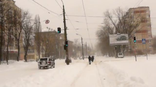 Троллейбусы Киева приостановили работу. Снегопад 22.03.2013. Winter in Kyiv смотреть онлайн