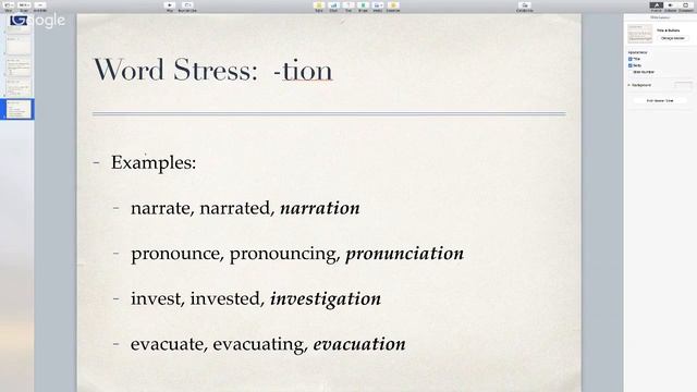 TUTORIAL Word Stress - Pronounce TION - narration, pronunciation, investigation, evacuation смотреть онлайн
