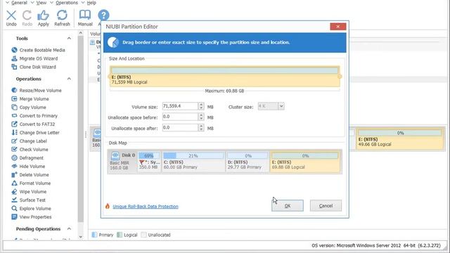 How to resize and extend volume partition on Windows Server 2012? смотреть онлайн